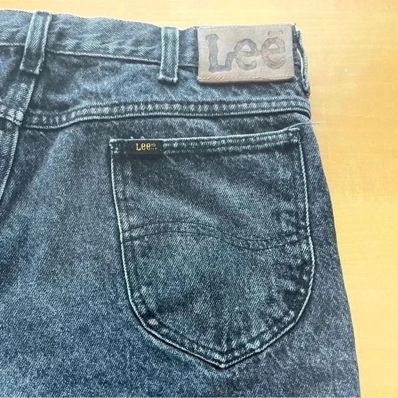 Lee Mens Black Jeans 38x32 Regular Fit - Picture 7 of 10